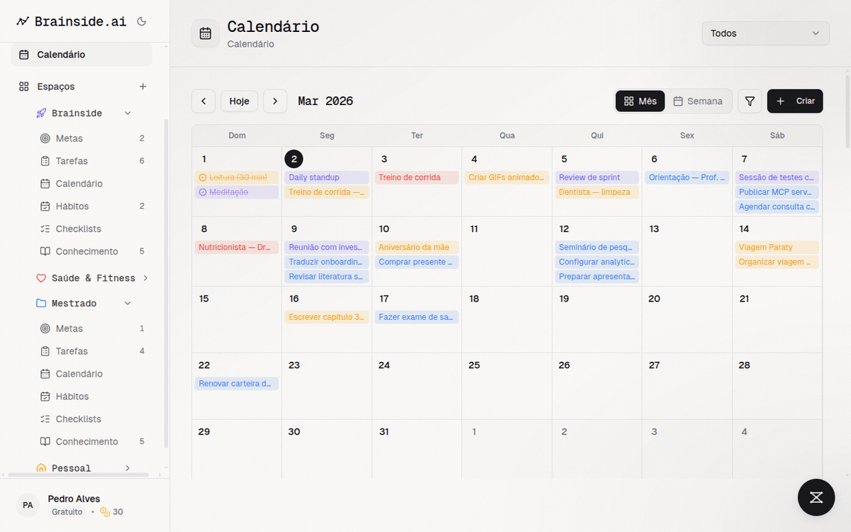 Calendário Unificado